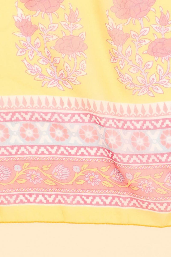 Mustard Polyester Straight Kurta Pant With Dupatta | SHOBITAM