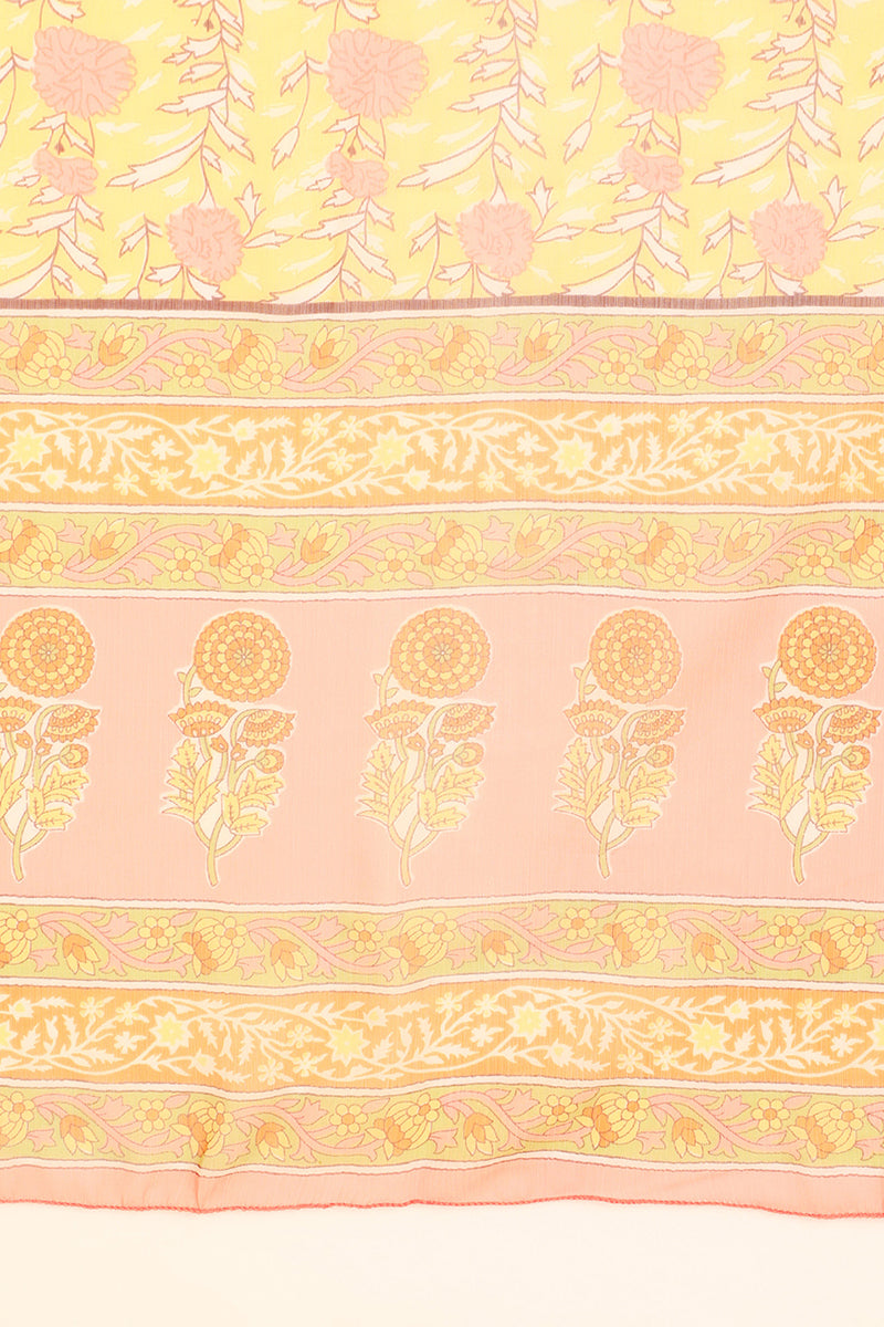 Peach Polyester Ethnic Motifs Straight Suit Set | SHOBITAM