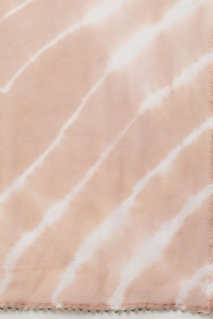 Beige Silk Blend Yoke Design Solid Suit Set | SHOBITAM