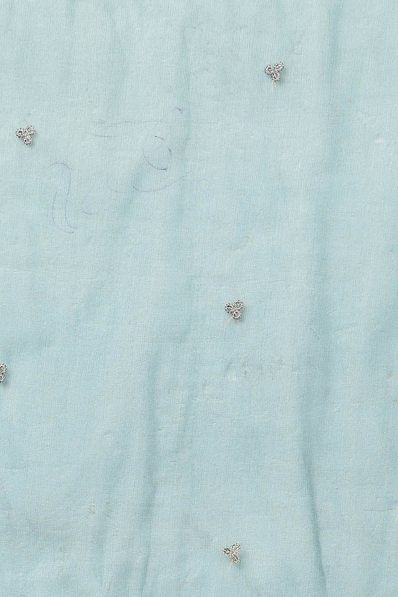 Teal Silk Blend Solid A-Line Kurta Trousers With Dupatta  | SHOBITAM