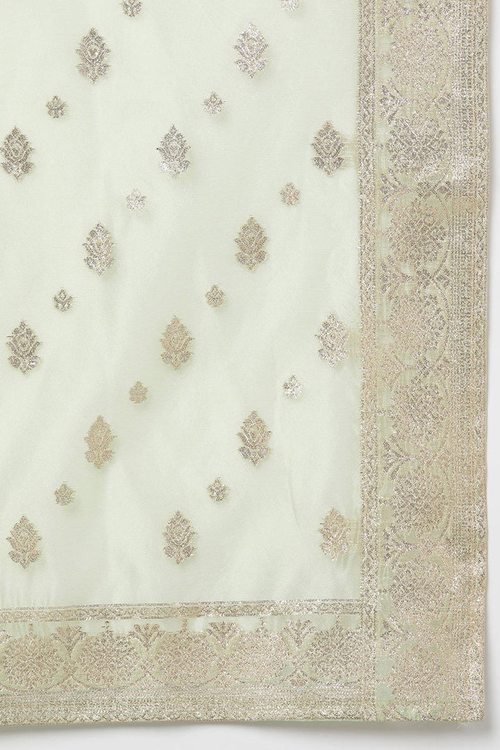 Poly Chanderi Straight Kurta Pant With Dupatta | SHOBITAM