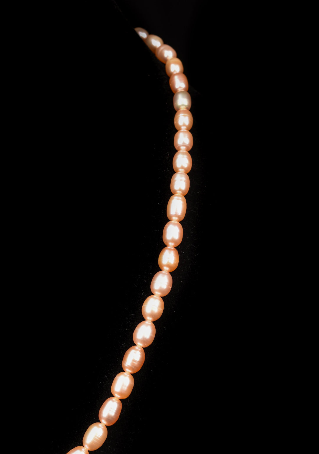 Single Strand Freshwater Oval Shaped Pink Necklace Set