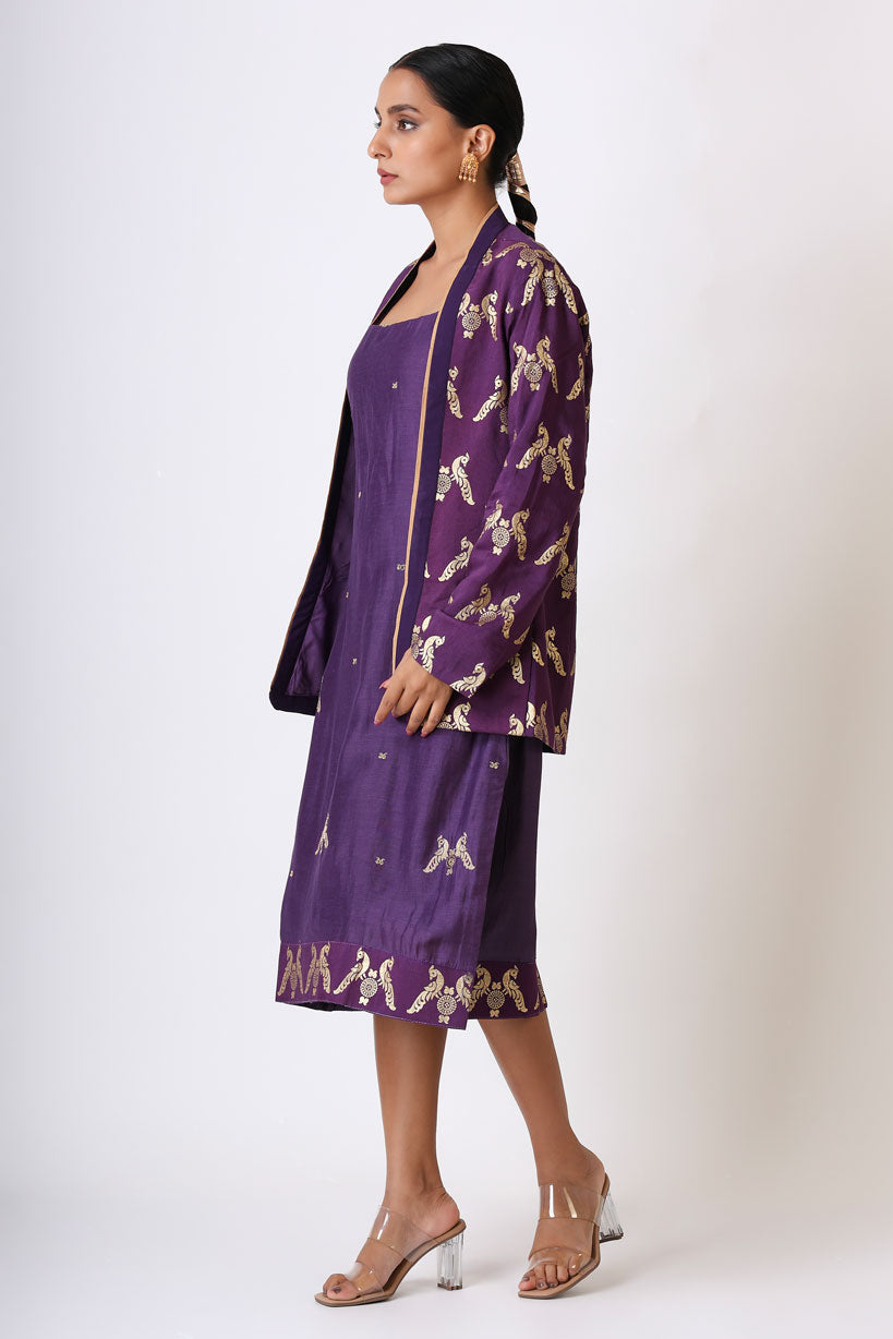 PRATEETI PURPLE DRESS SET (set of 2) | SHOBITAM