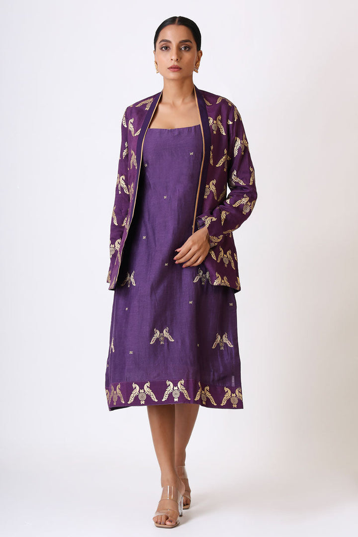 PRATEETI PURPLE DRESS SET (set of 2) | SHOBITAM