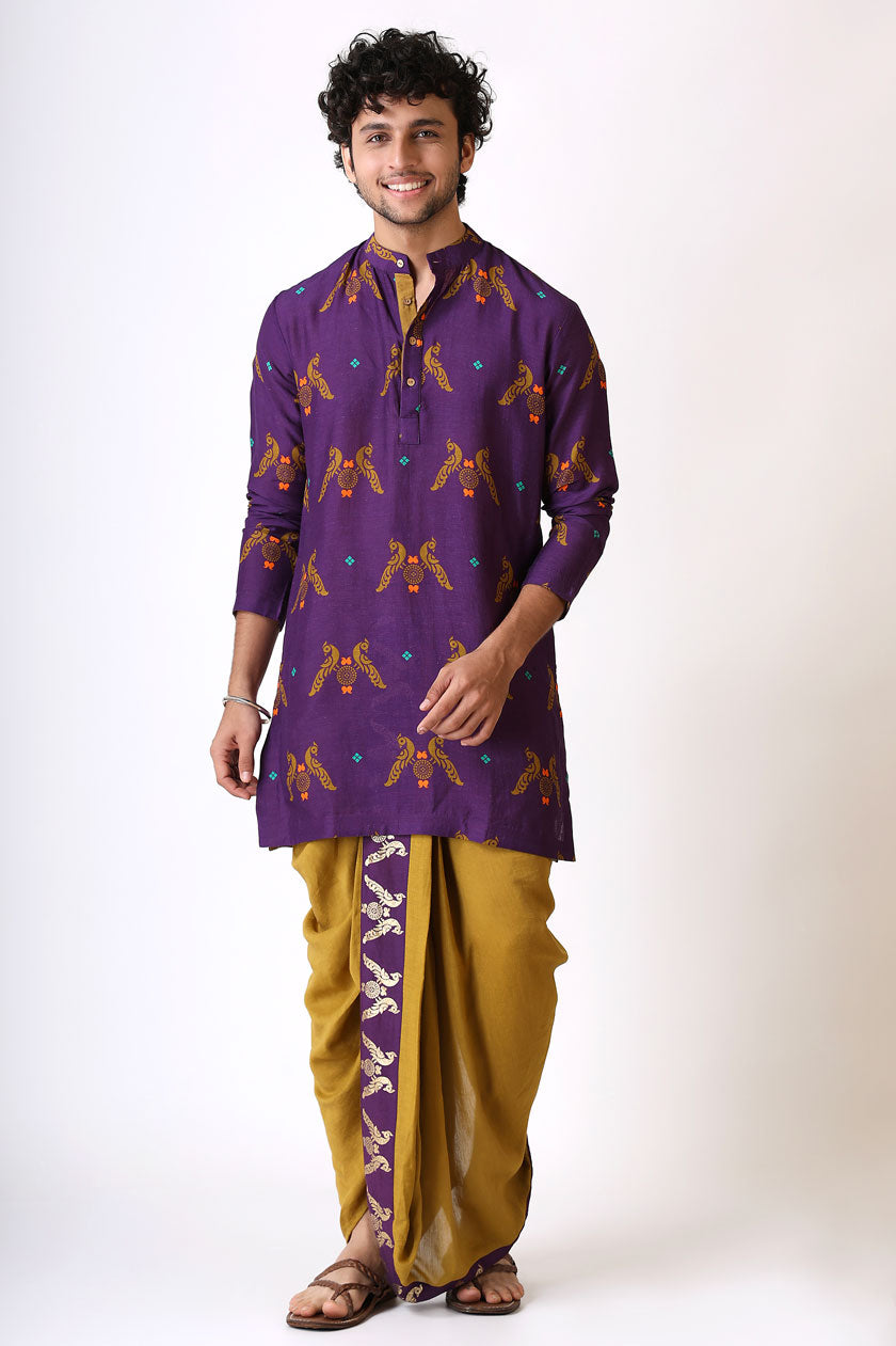 PRATEETI PURPLE KURTA | SHOBITAM