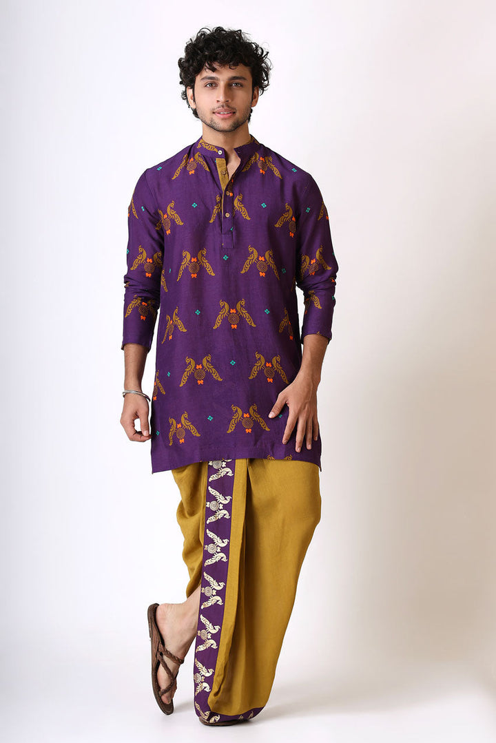 PRATEETI PURPLE KURTA | SHOBITAM