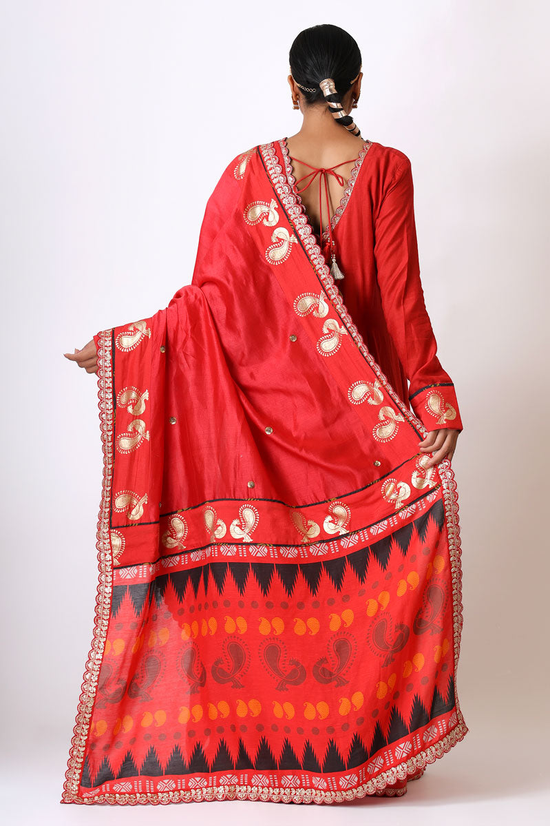PREM RED ANARKALI SET (set of 2) | SHOBITAM