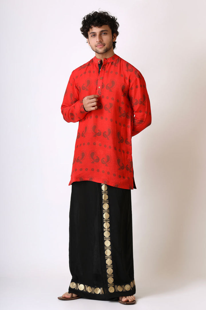PREM RED KURTA | SHOBITAM