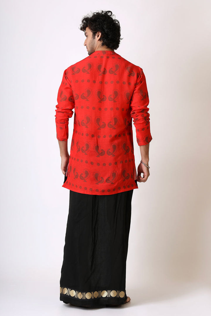 PREM RED KURTA | SHOBITAM