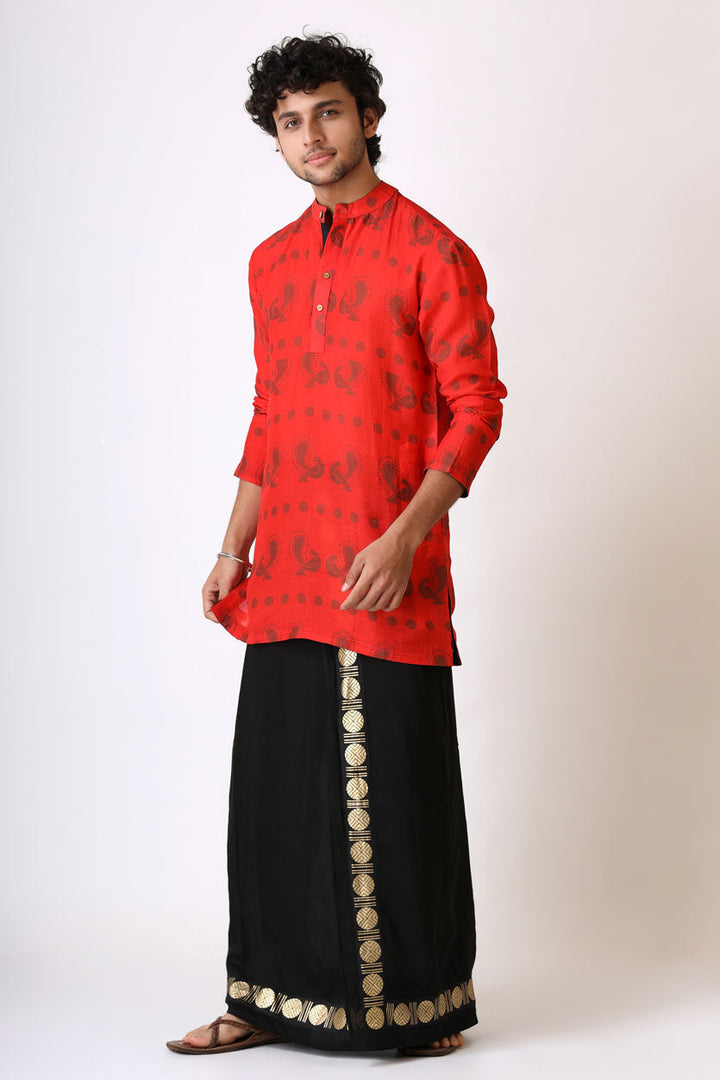 PREM RED KURTA | SHOBITAM