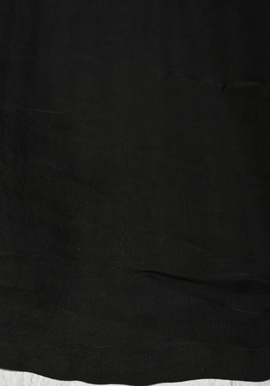 Black Modal Silk Saree with Crushed Lagda Zari Pallu