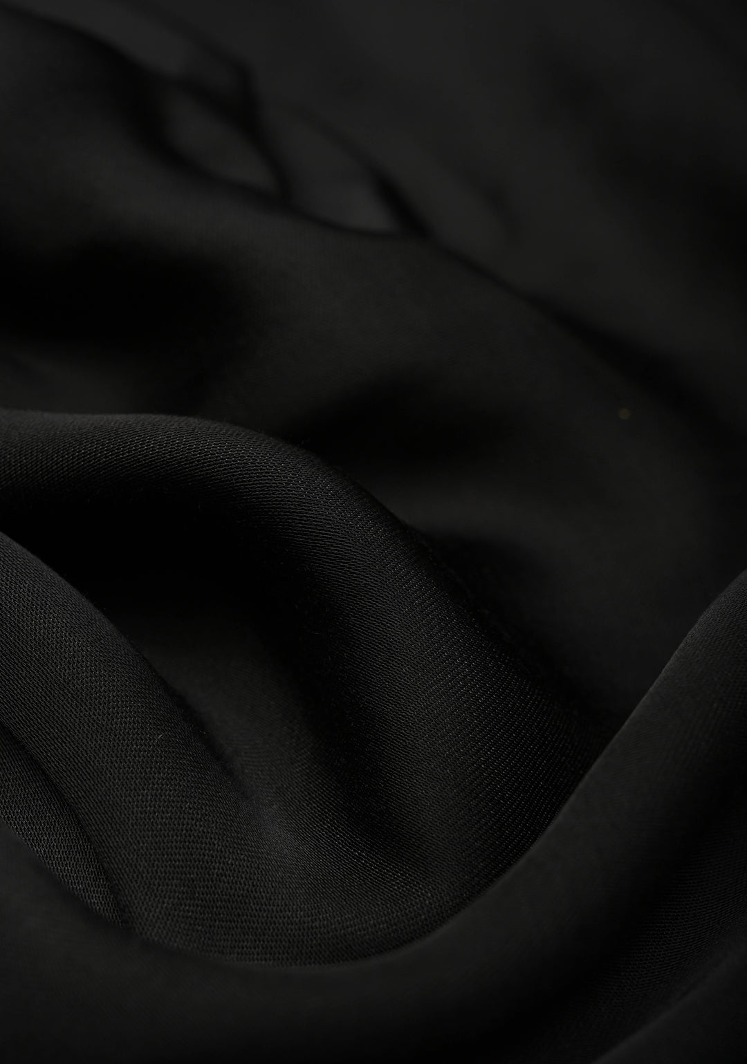 Black Modal Silk Saree with Crushed Lagda Zari Pallu