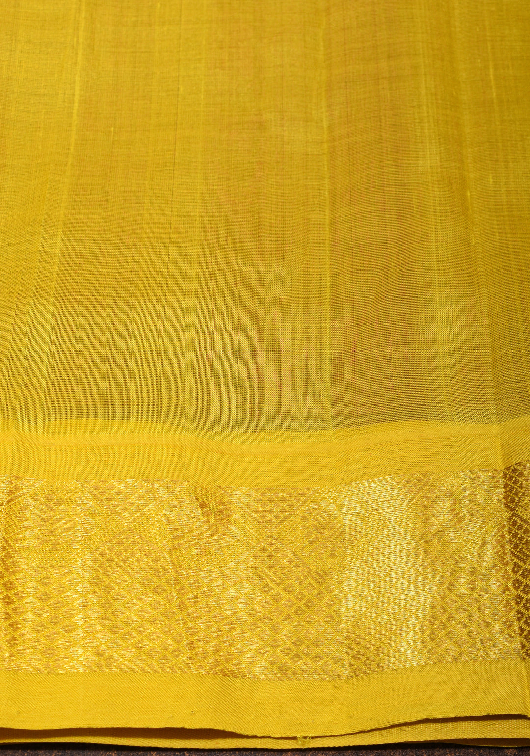 Warm Purple Kanchi Silk Cotton Saree with Golden Zari Border and Rich Pallu
