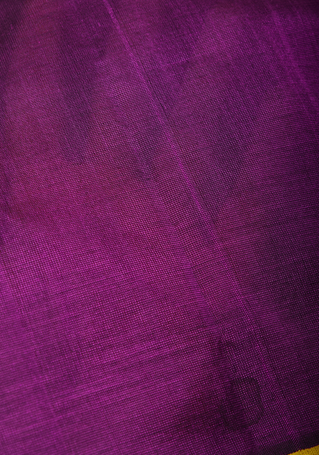 Warm Purple Kanchi Silk Cotton Saree with Golden Zari Border and Rich Pallu