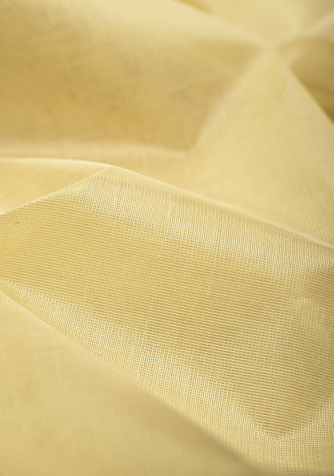 Korvai Kanchi Silk Cotton Saree in Ivory with Black With Zari Border
