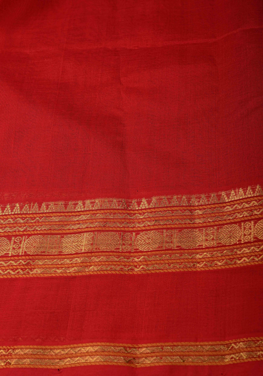 Preorder : Black Kanchi Silk Cotton Handloom Saree with Polka Buttas and Contrast Zari Border