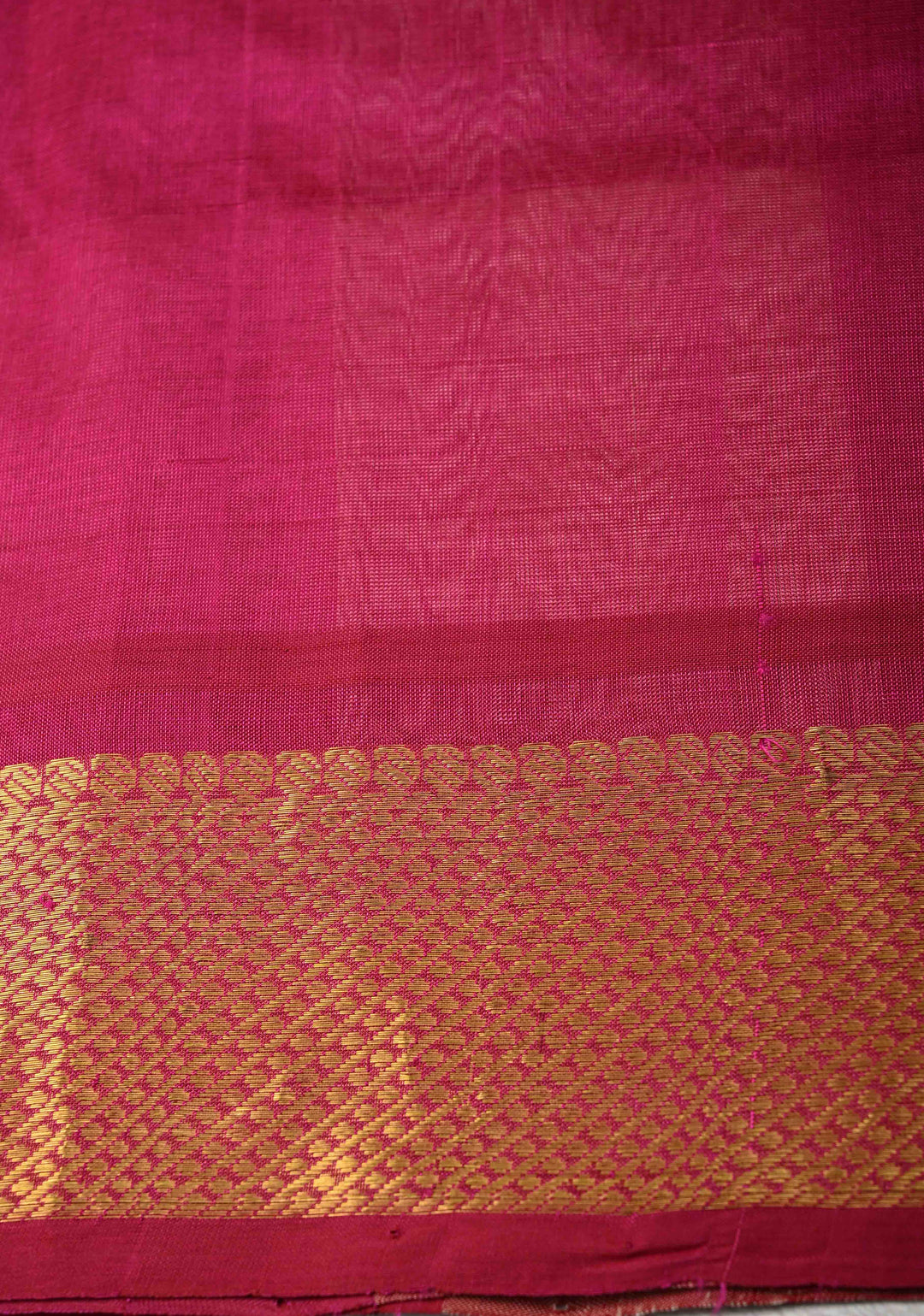 Multicolor Palum Pazhamum Kanchi Silk Cotton Saree with Paisley Buttas and Zari Border