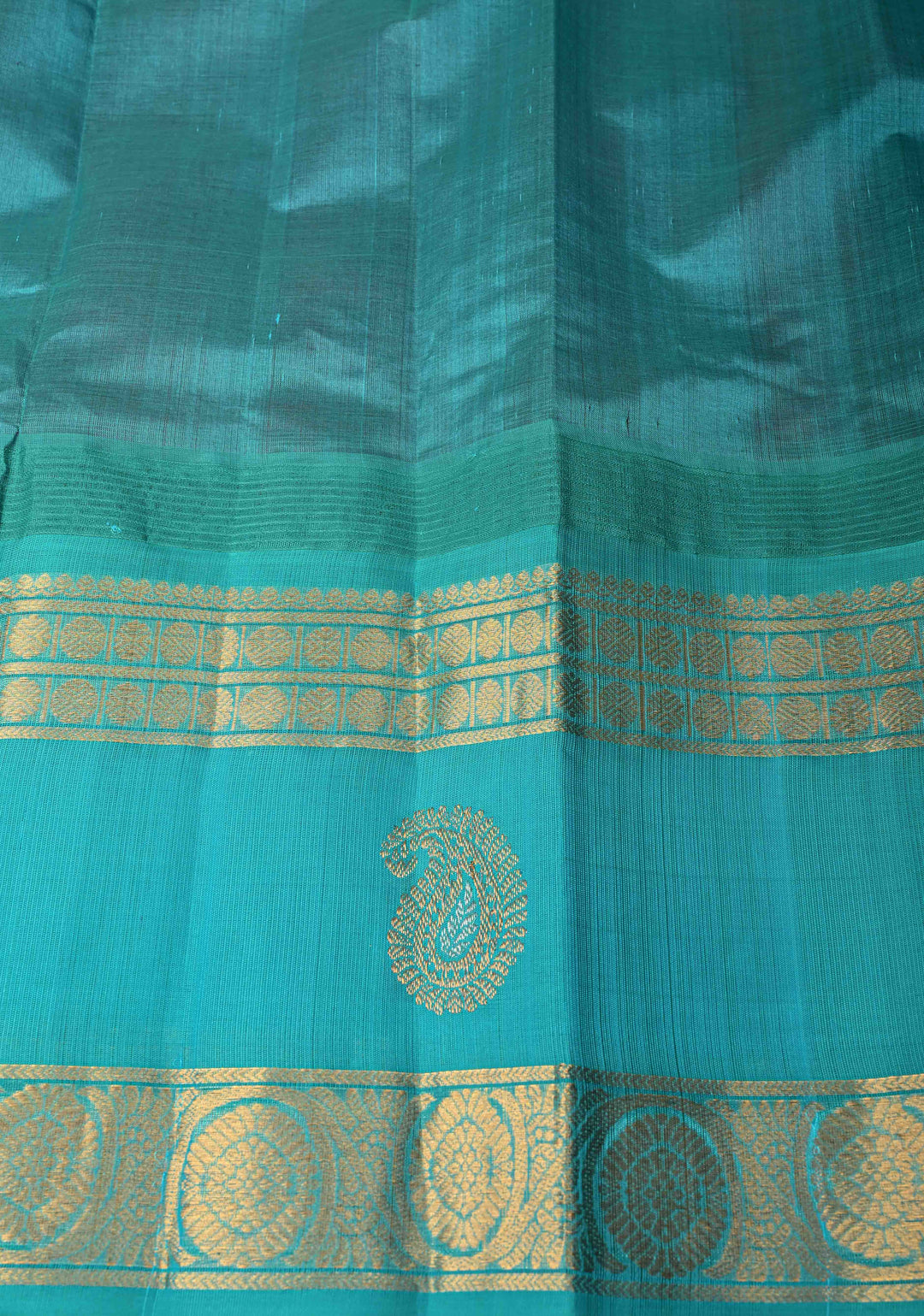 Red Kanchi Silk Cotton Saree with Chunri Butti and Contrast Zari Border