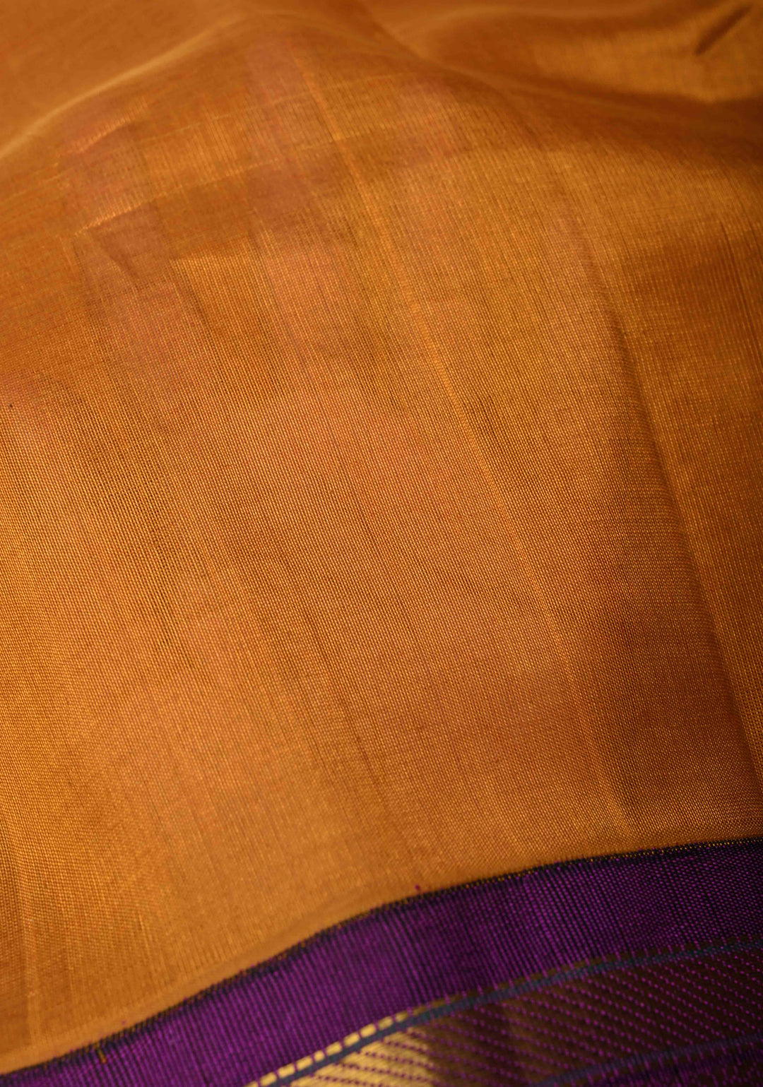 Mustard Yellow Koravi Kanchi Silk Cotton 100% Handloom Saree with Ganga Jamuna Border
