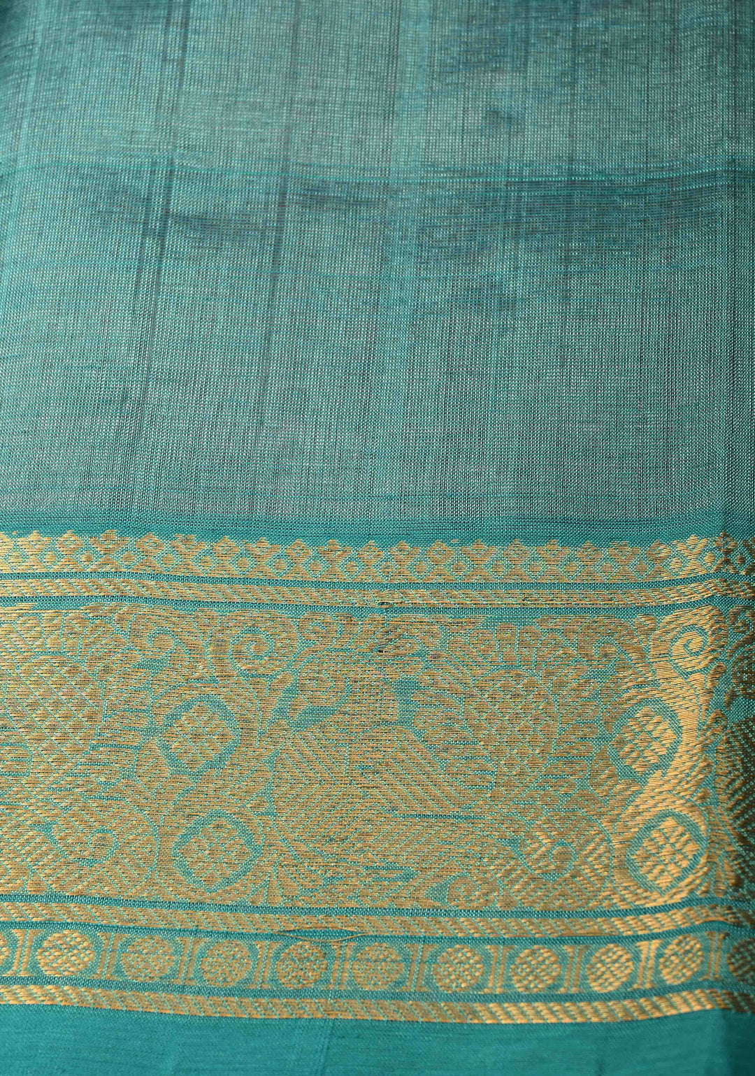 Rose Pink  Zari Checks on Kanchi Silk Cotton Saree with Anna Pakshi  Motif on Contrast Zari Border