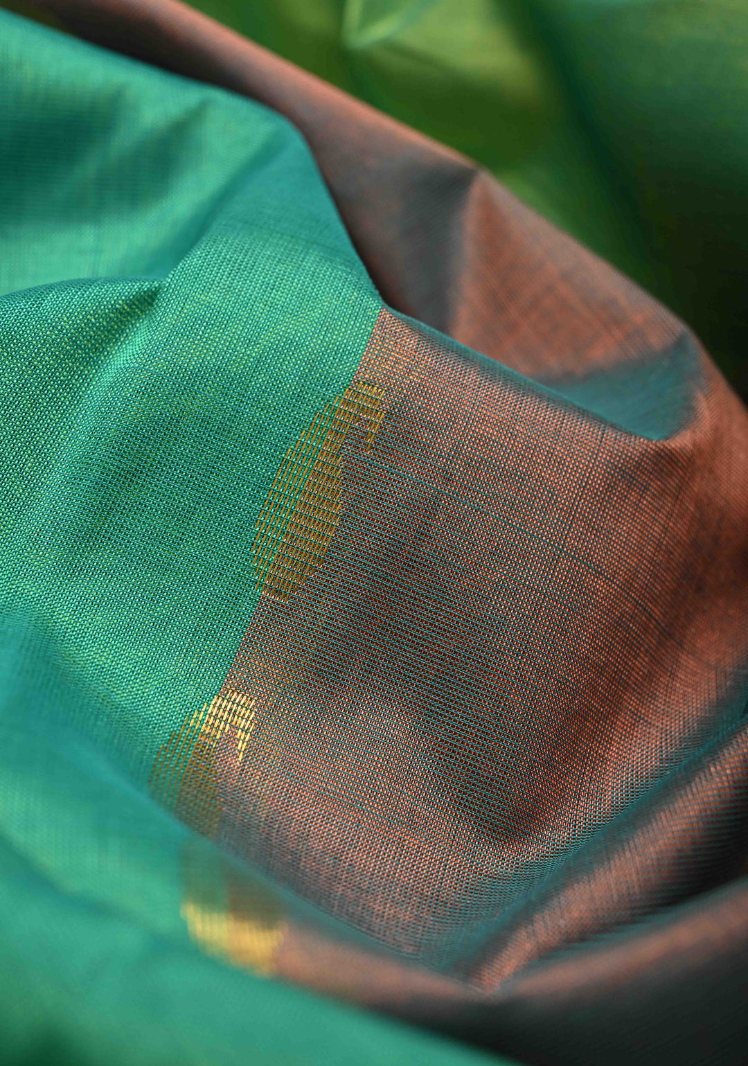 Multicolor Kanchi Silk Cotton Saree with Rangkaat Design and Contrast Zari Borders