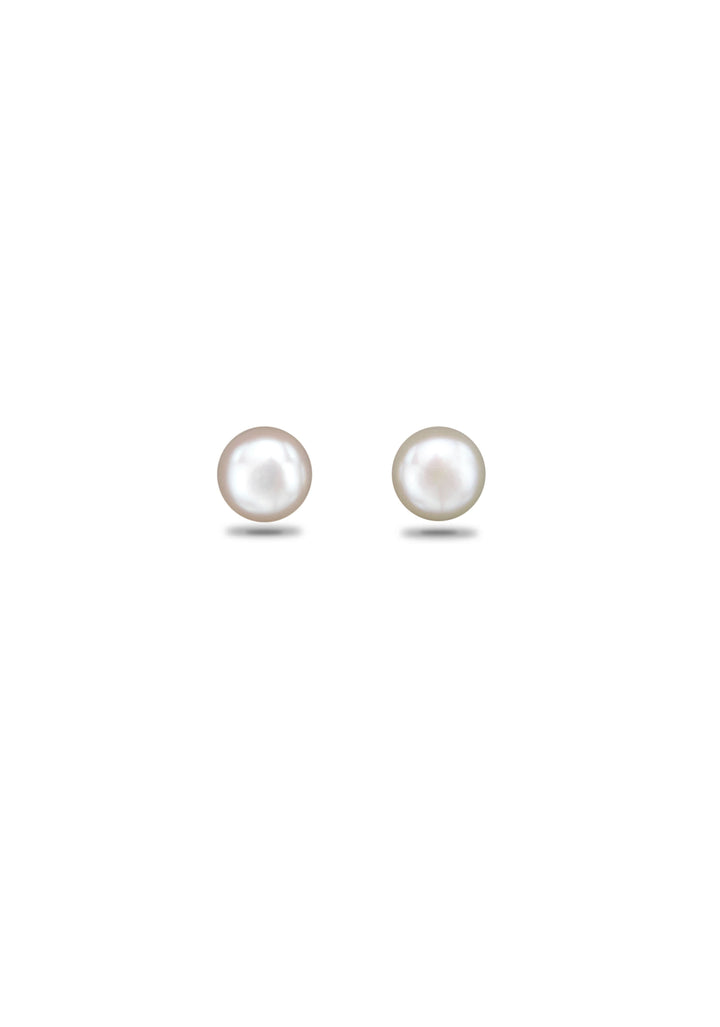 Small White Pearl Stud Earrings