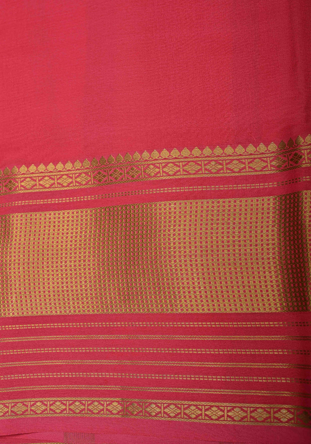 Pastel Mint Pure Mysore Crepe Silk Saree with Floral Digital Print and Half Muted Zari Brocade Border | SILK MARK CERTIFIED
