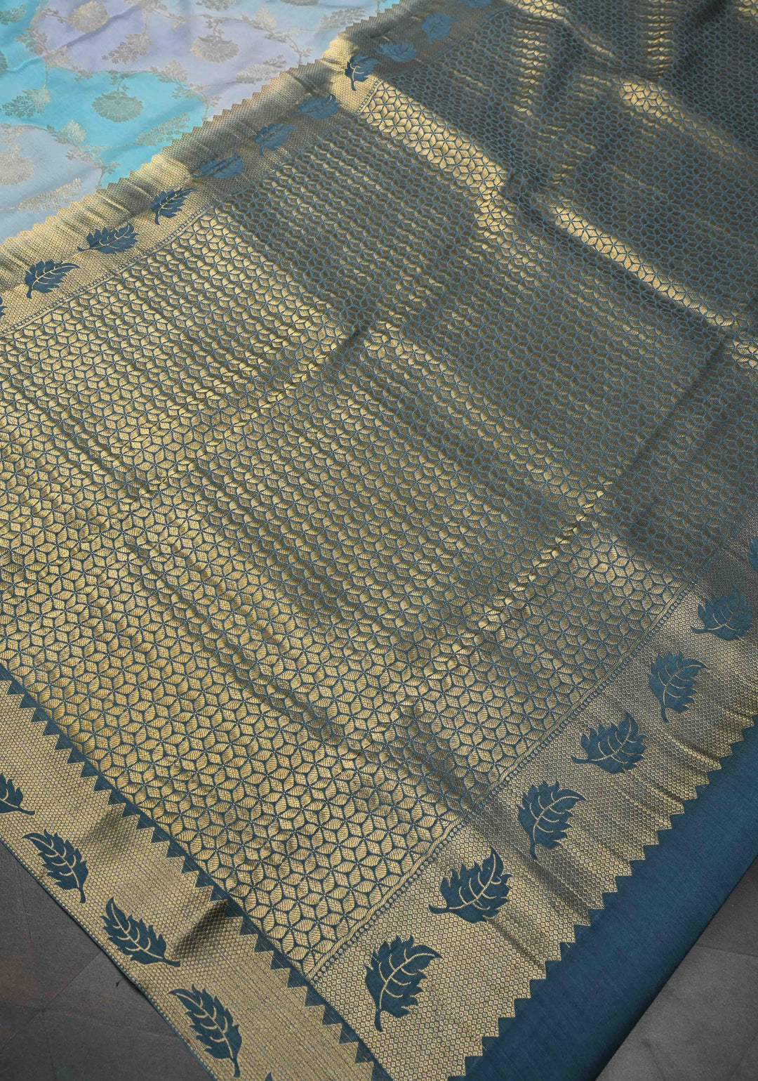 Pure Mysore Crepe Silk Saree with Rangkaat Style Pastel Shaded | SILK MARK CERTIFIED