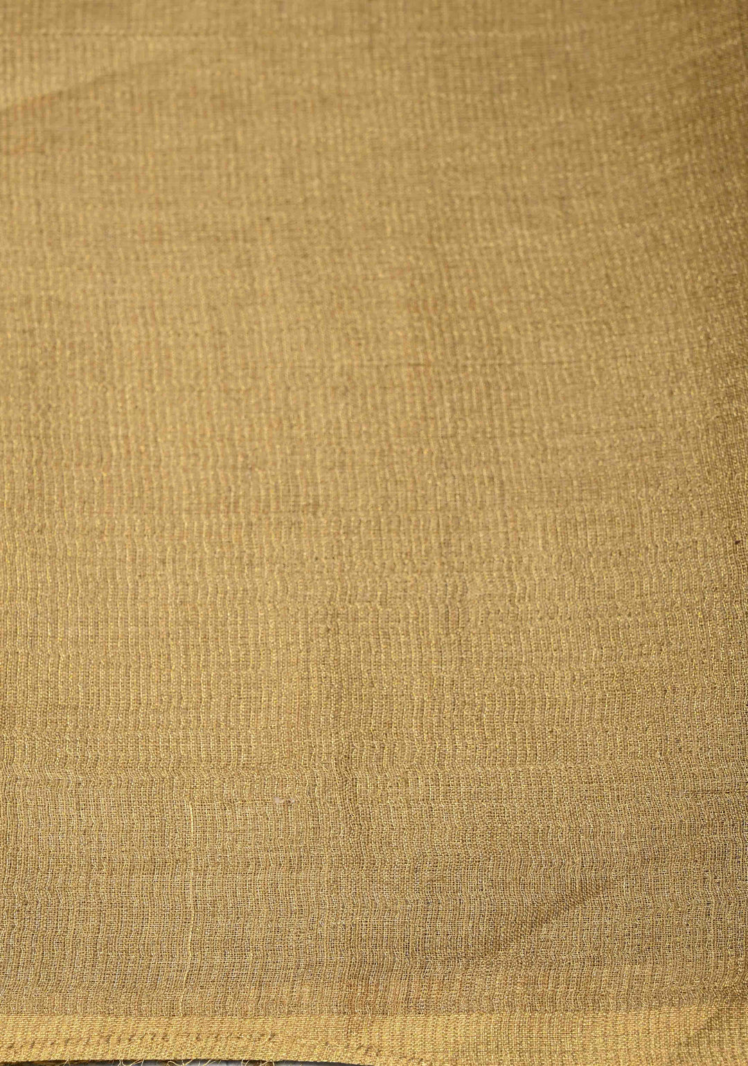 Golden Pure  Gicha Tissue Silk Saree with Minimal Zari Border | SILK MARK CERTIFIED