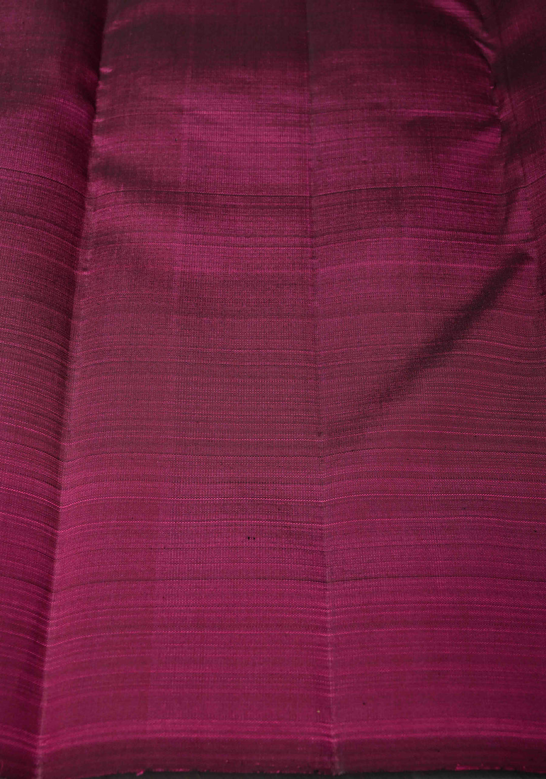 Plum Magenta Kanjivaram Pure Silk Saree with Vanasingaram Gold and Silver Vertical Stripes and Buttas on Borders   | SILK MARK CERTIFIED