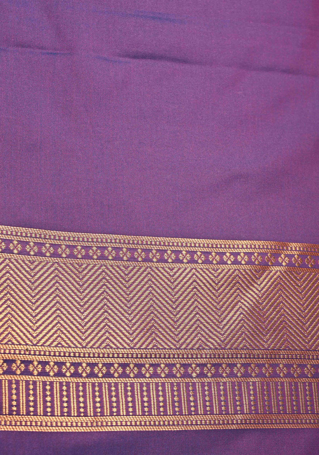French Rose Kanchi Semi Silk Saree with Zari Buttas and Mandala Motifs on Border