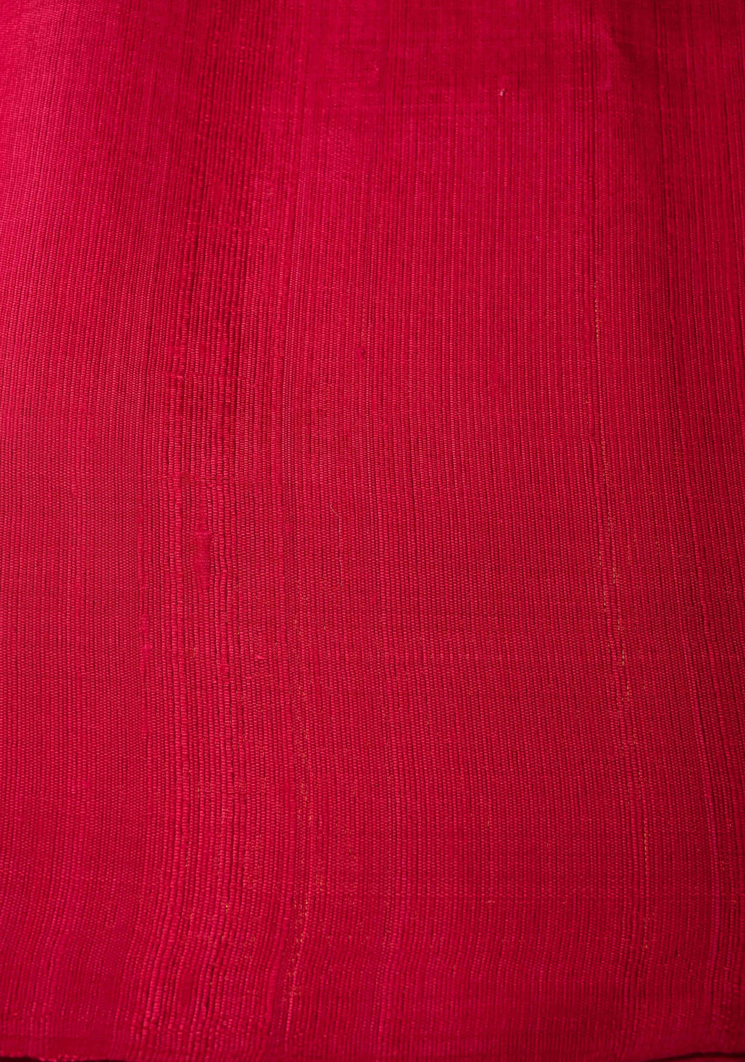 Red Tussar Silk saree with Zari Buttas and Temple Border | SILK MARK CERTIFIED