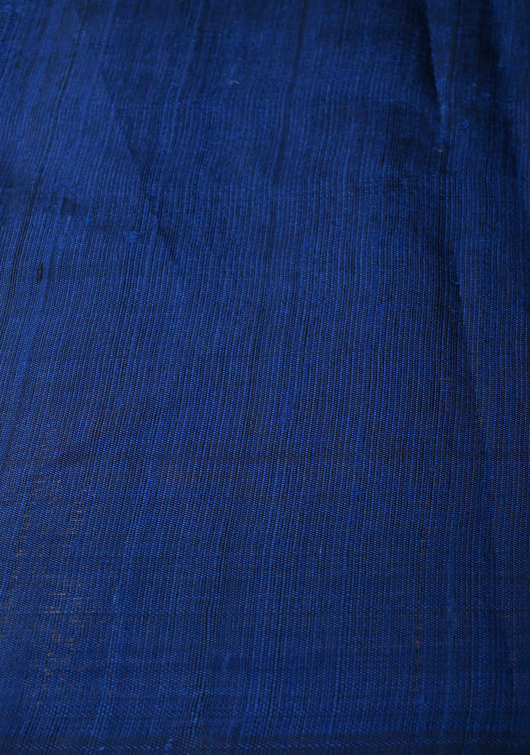 Navy Blue Tussar Silk saree with Zari Buttas and Temple Border | SILK MARK CERTIFIED