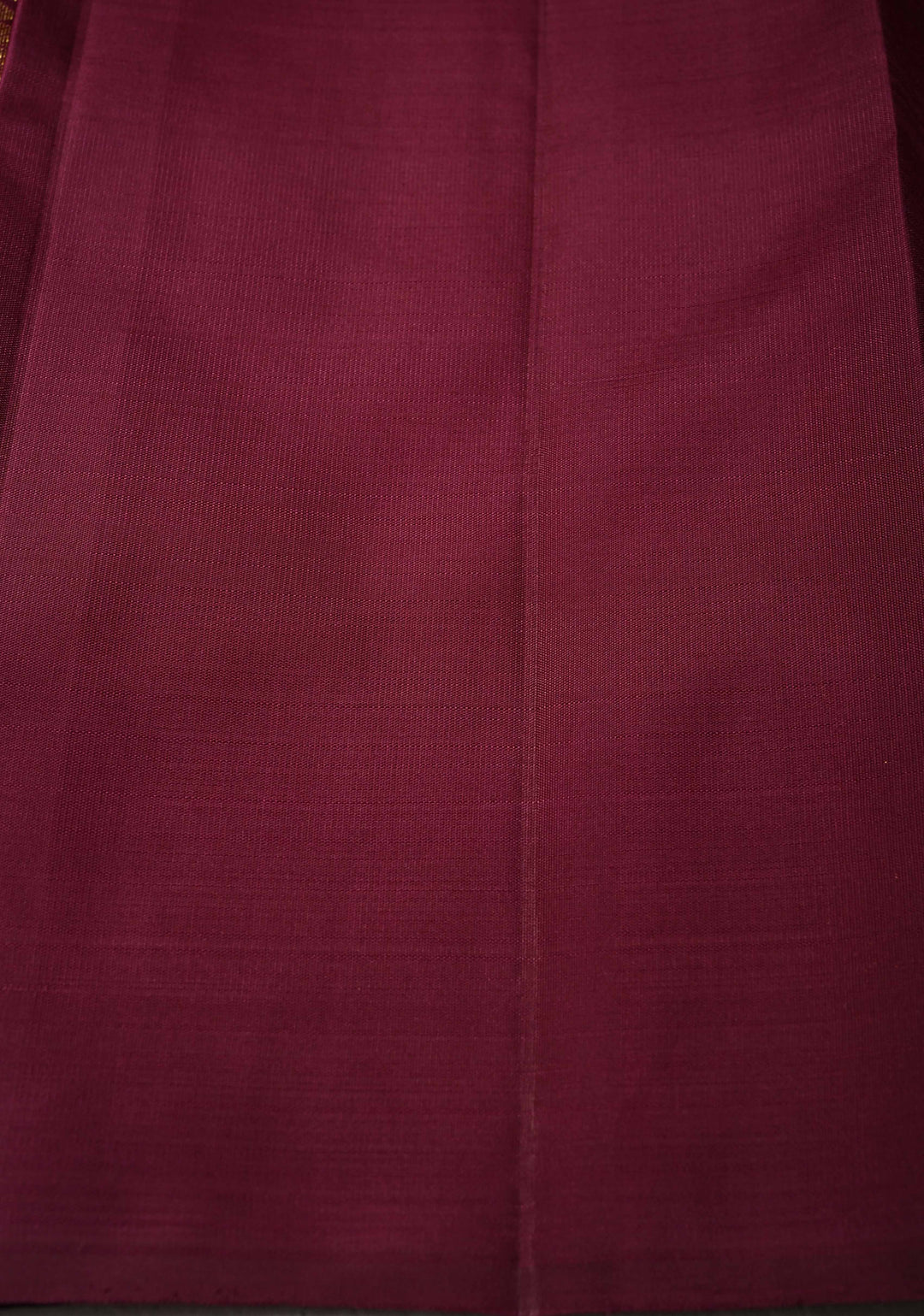 Pink Dual tone Borderless Pure Kanjivaram Silk Saree with Meena Zari Leaf Buttas and Contrast Pallu | SILK MARK CERTIFIED