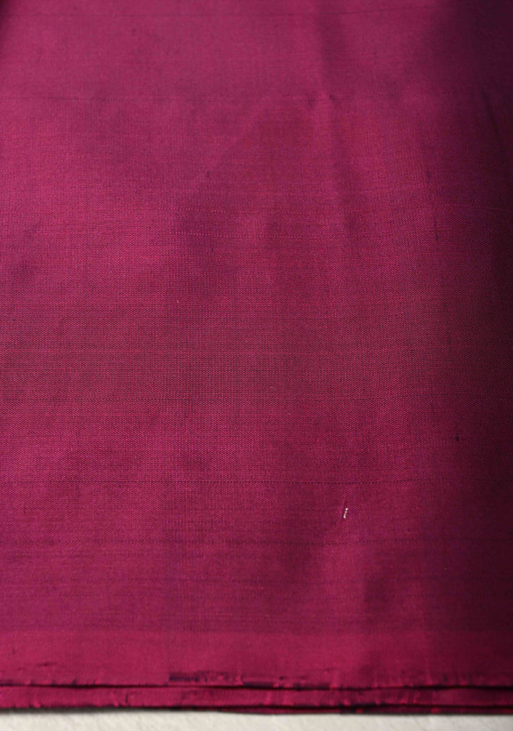 Peacock Blue Kanjivaram Soft Silk Saree with Zari Buttas and Contrast Zari Border | SILK MARK CERTIFIED