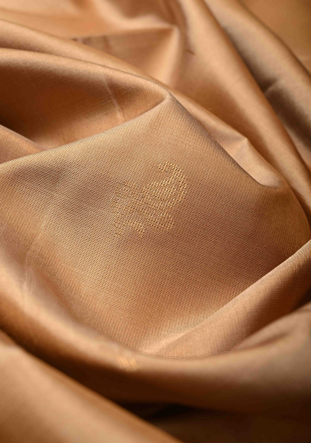 Beige  Kanjivaram Soft Silk Saree with Paisley Buttas and Contrast Zari Border | SILK MARK CERTIFIED