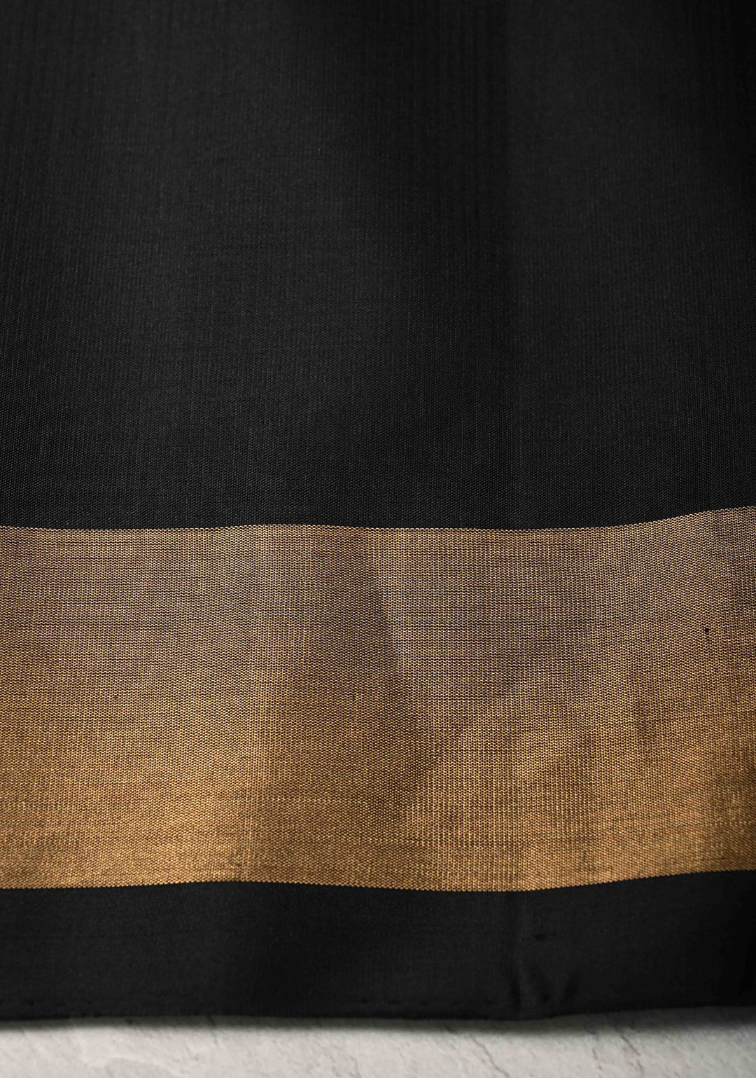 Periwinkle fusion Ikkat Kanjivaram Soft Silk Saree with Geometric and Contrast Zari Border | SILK MARK CERTIFIED