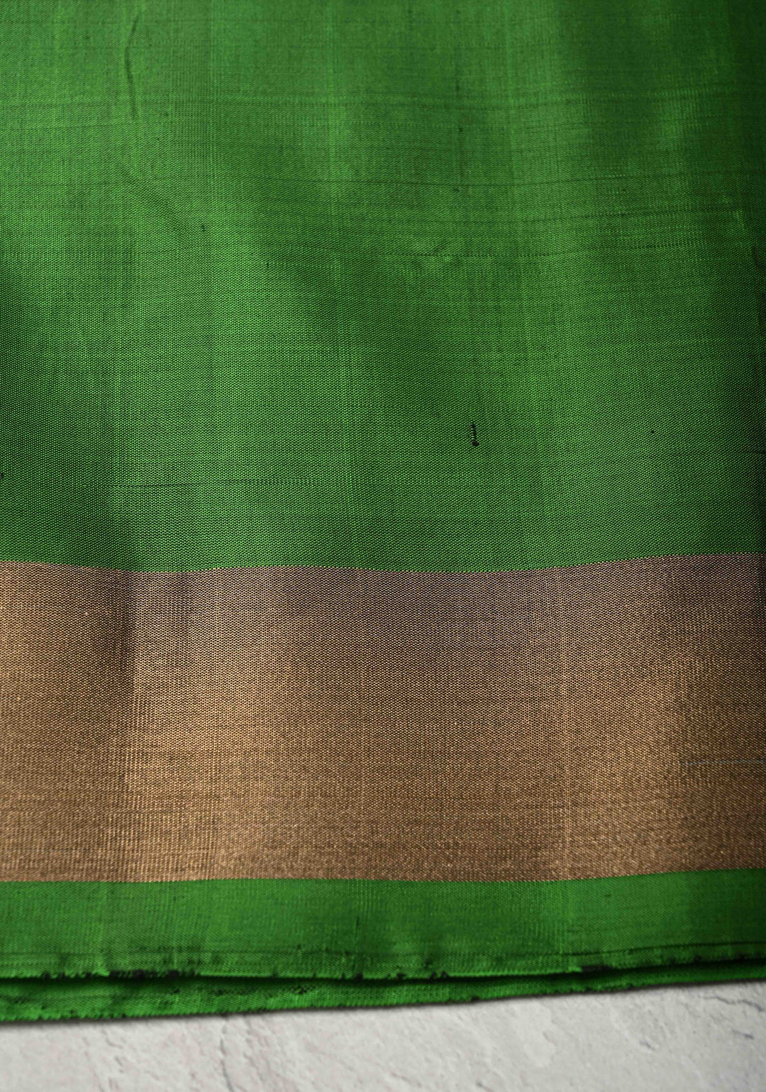 Dark Pink fusion Ikkat Kanjivaram Soft Silk Saree with Panel Design and Tissue Border | SILK MARK CERTIFIED