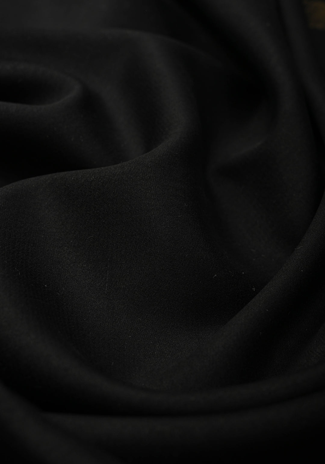 Black Pure Mysore Crepe Silk Saree with Zari Border | SILK MARK CERTIFIED