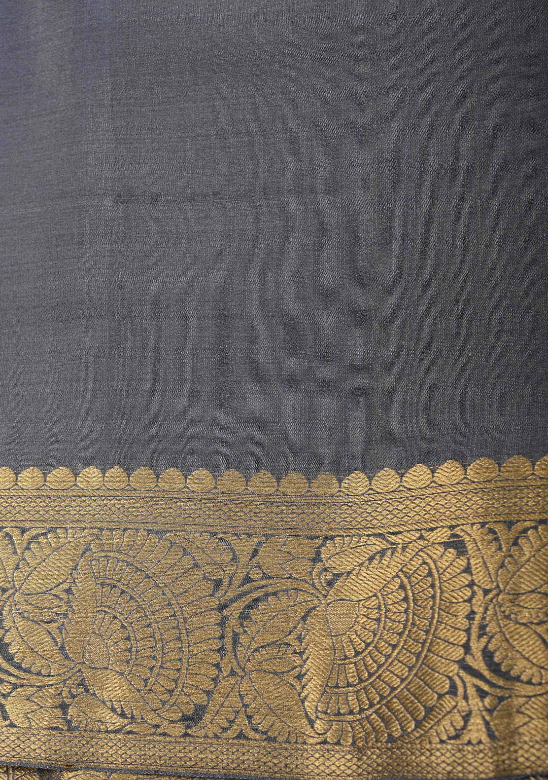 Pastel Hued Rangkaat Style Brush Dye on Mysore Crepe Silk Saree with Floral Jaal and Zari Border   | SILK MARK CERTIFIED