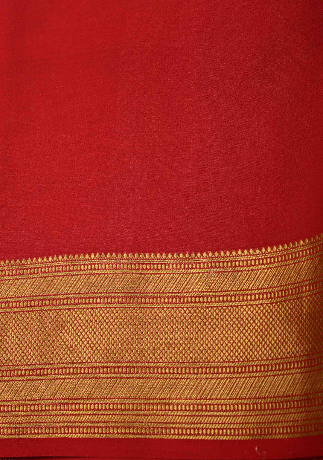 Bottle Green Pure Mysore Silk Saree with Chunri Buttis and Contrast Zari Border | SILK MARK CERTIFIED