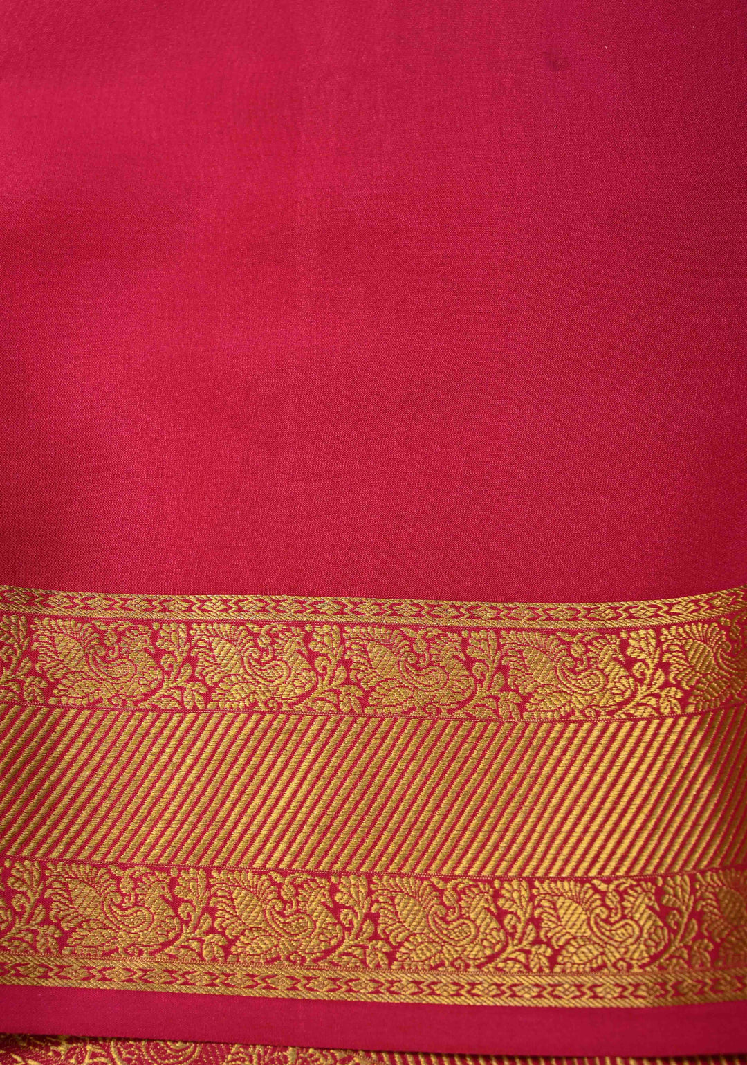 Ivory Pure Mysore Silk Saree with Jari Buttas and Zari Border | SILK MARK CERTIFIED