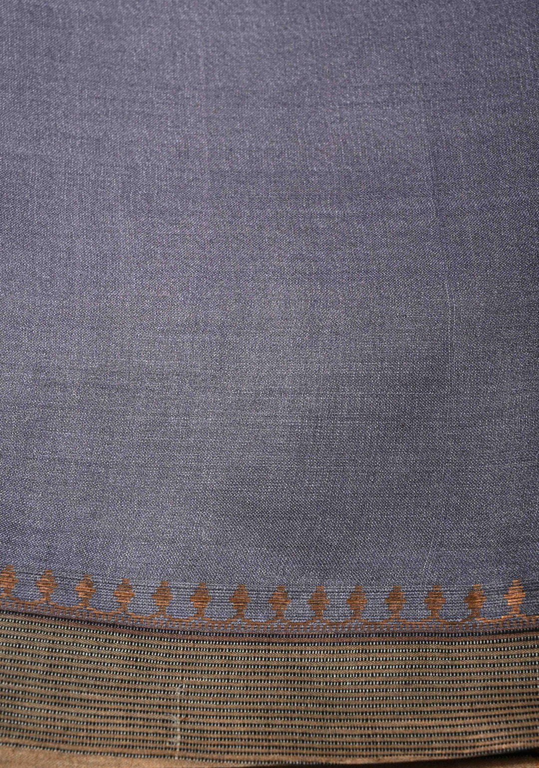 Pink-Lilac Tussar Silk saree with Floral Digital Print and Minimal Border | SILK MARK CERTIFIED