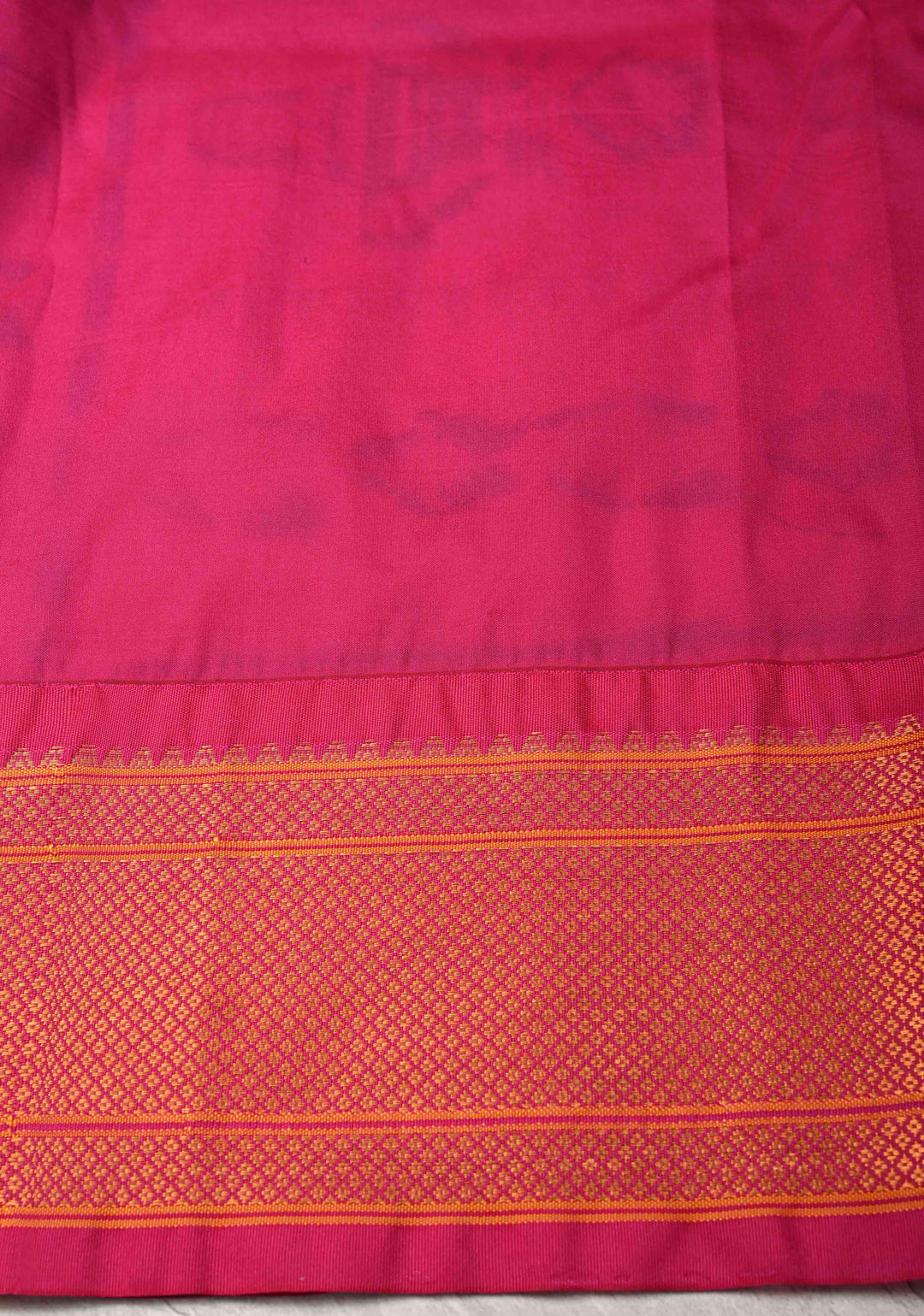 Semi Paithani Peacock Blue Dual Tone Semi Silk Saree with Zari Buttas and Contrst Zari Border-Meenakari Pallu