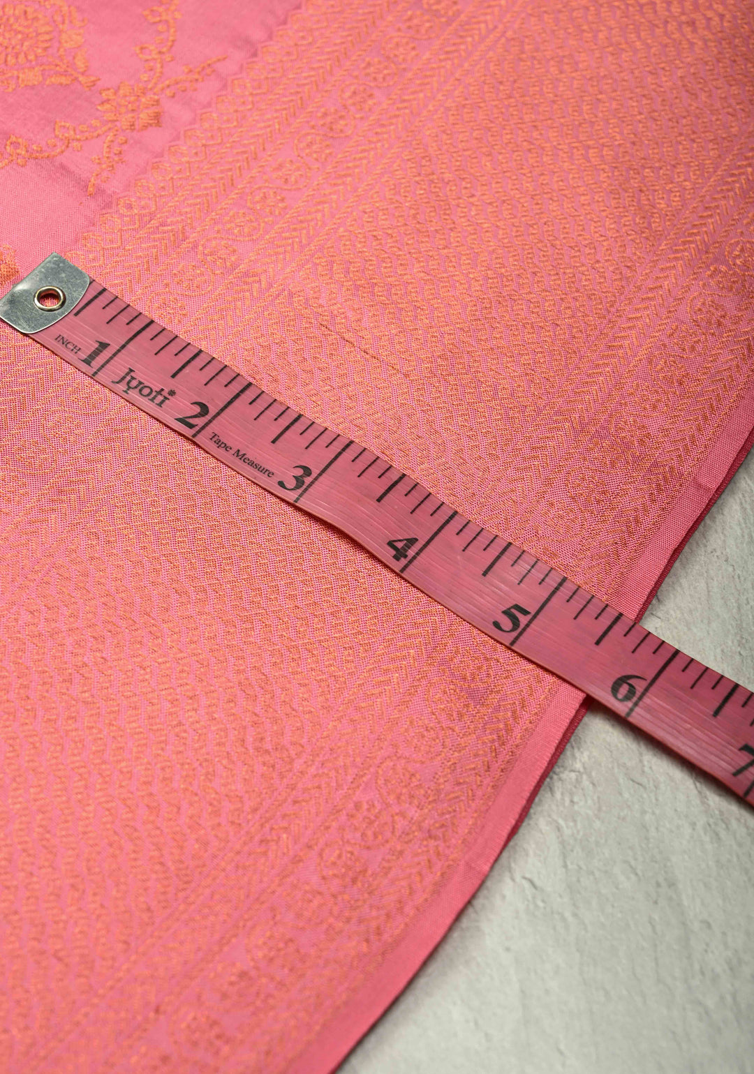 Rose Pink Pure Kanjivaram Silk Saree with Brocade and Zari Border | SILK MARK CERTIFIED