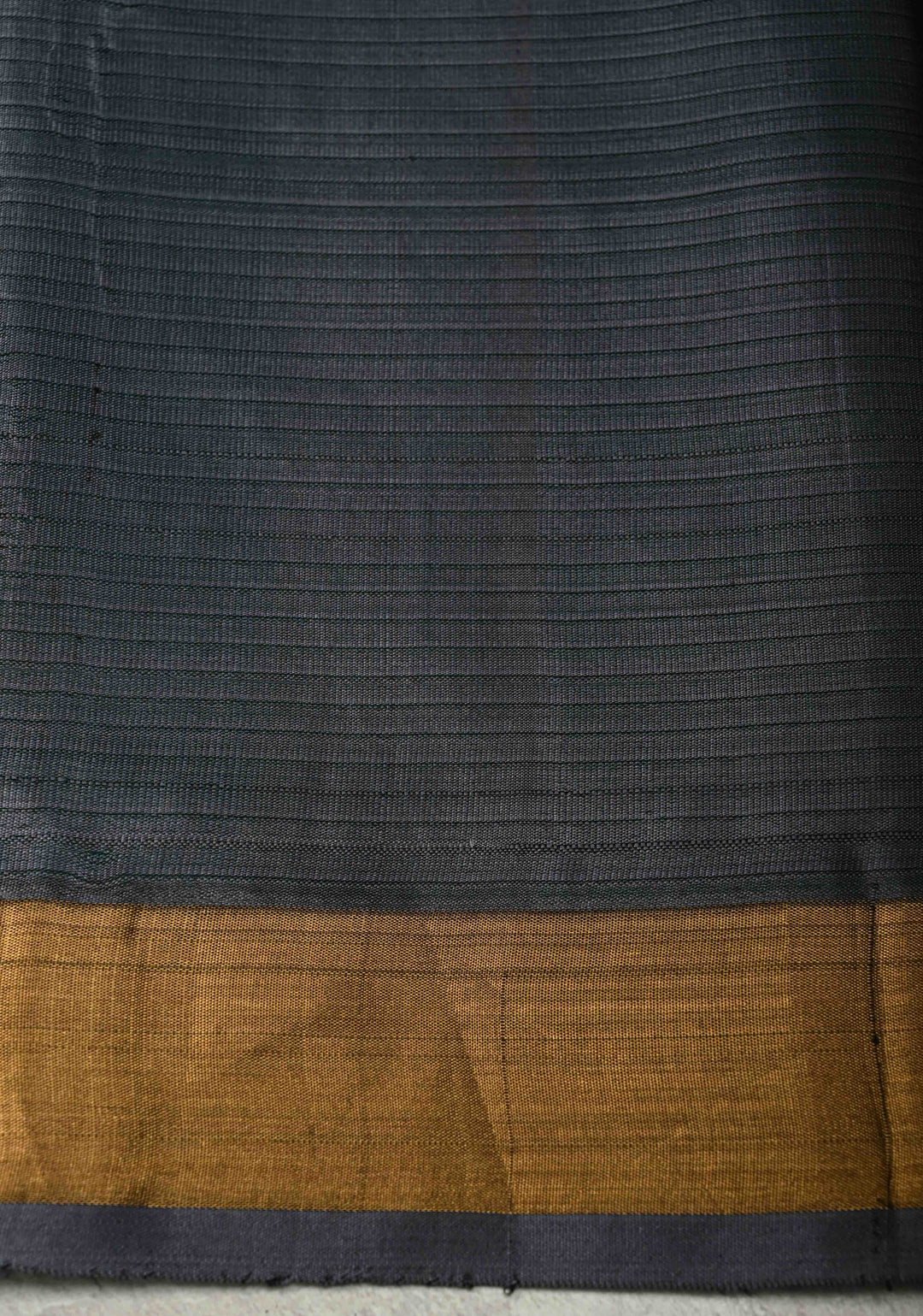 Sea Green Handloom Pure Silk Saree With Meenakari Thread Buttas and Zari Border | SILK MARK CERTIFIED