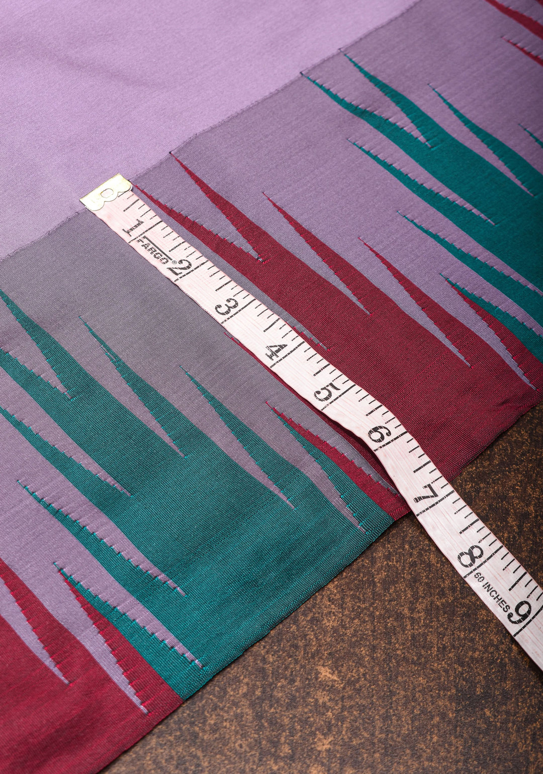 Dull Purple Tone and Two Color Temple Border on Art Silk Saree