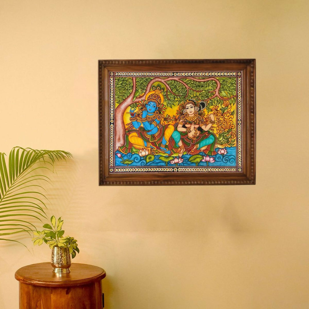 MURAL PAINTING RADHA KRISHNA 28*36 | SHOBITAM