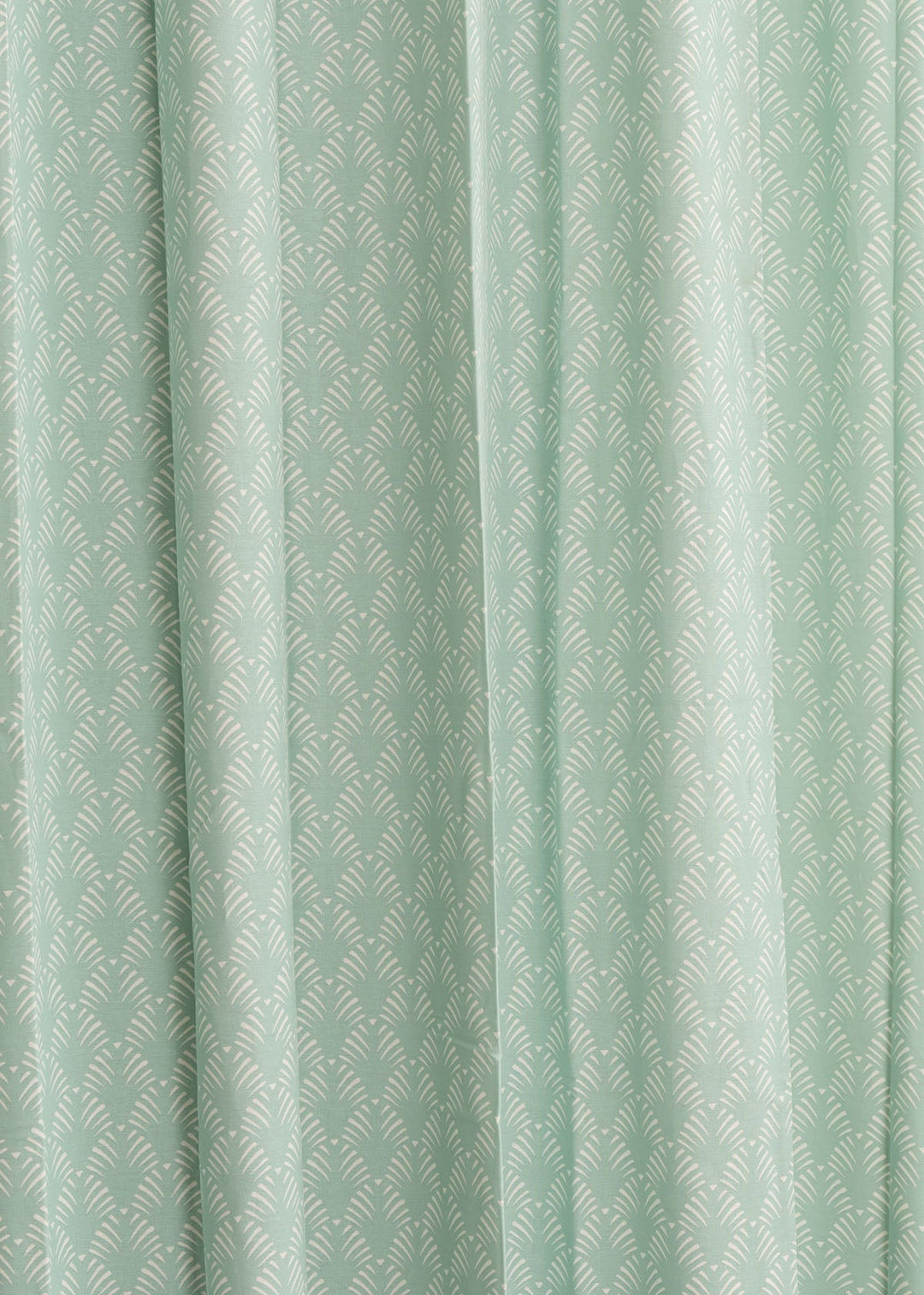 Pergola Nile Blue 100% cotton geometric curtain for living room & Bedroom - Room darkening - Single Piece | SHOBITAM