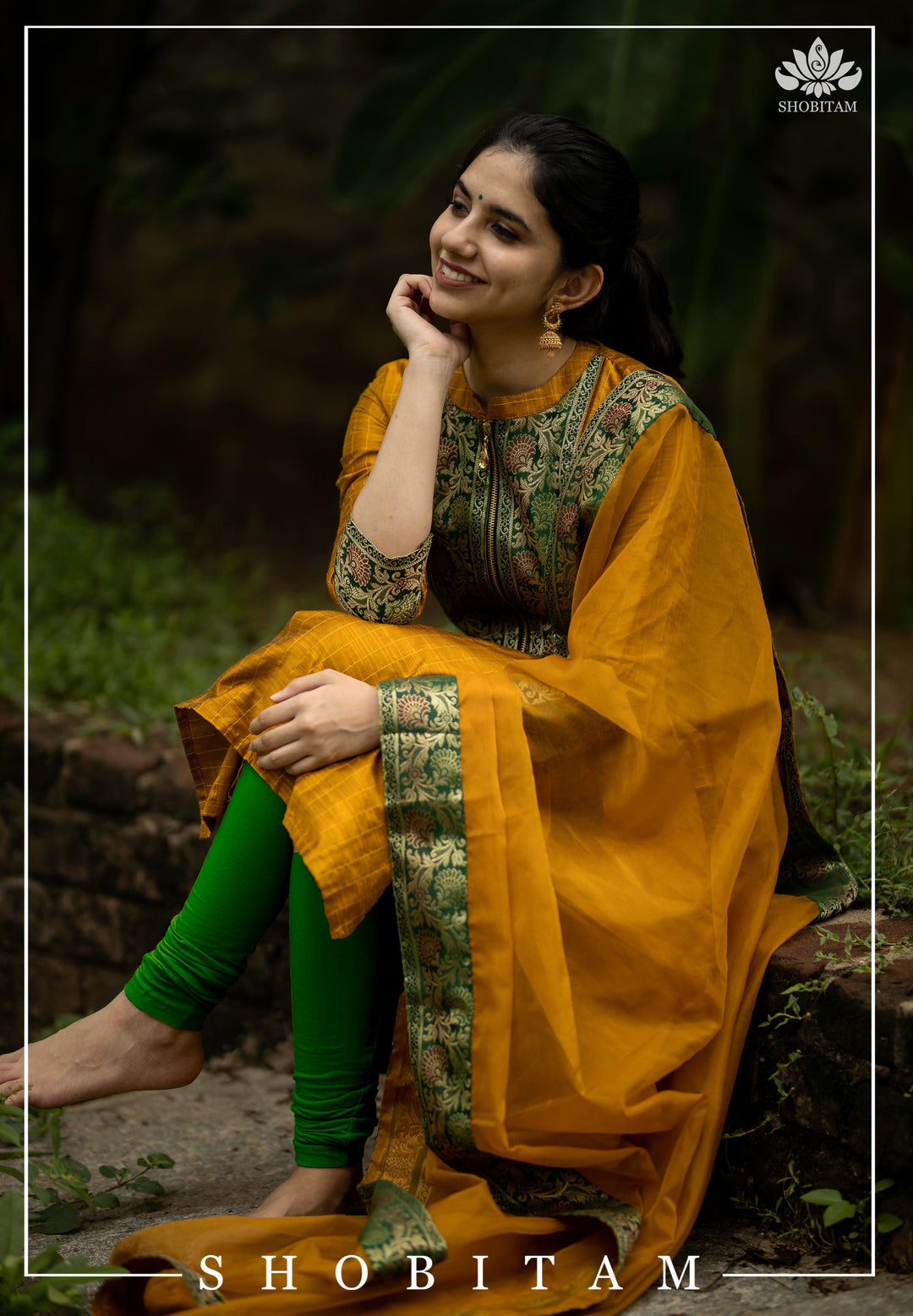 Hamsa Yellow | Shobitam Custom Gowns |Made To Order